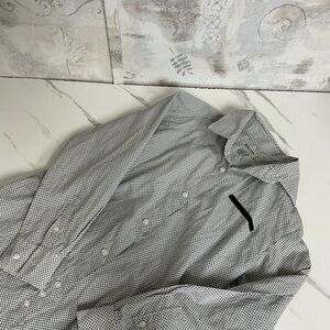 Kenneth Cole Black and White Button Down Shirt